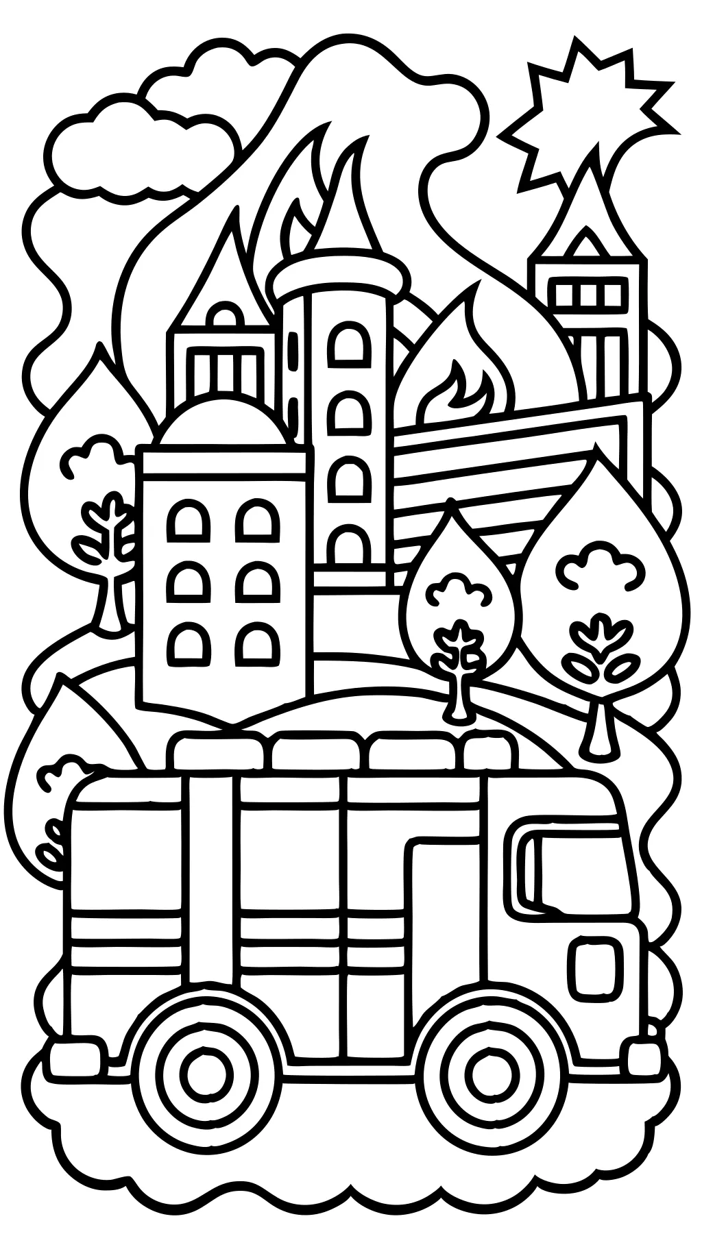 fire truck coloring pages